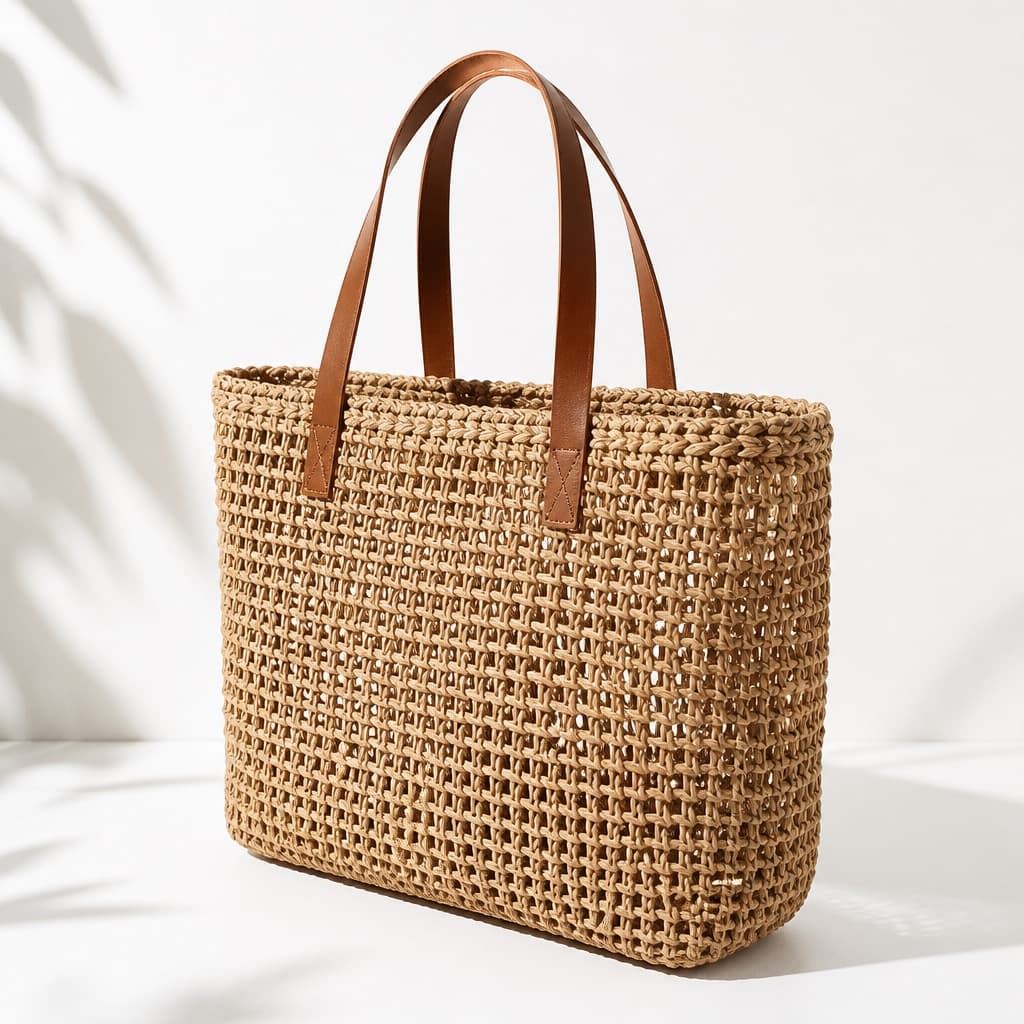 Bolsa tiracolo de palha — foto 2