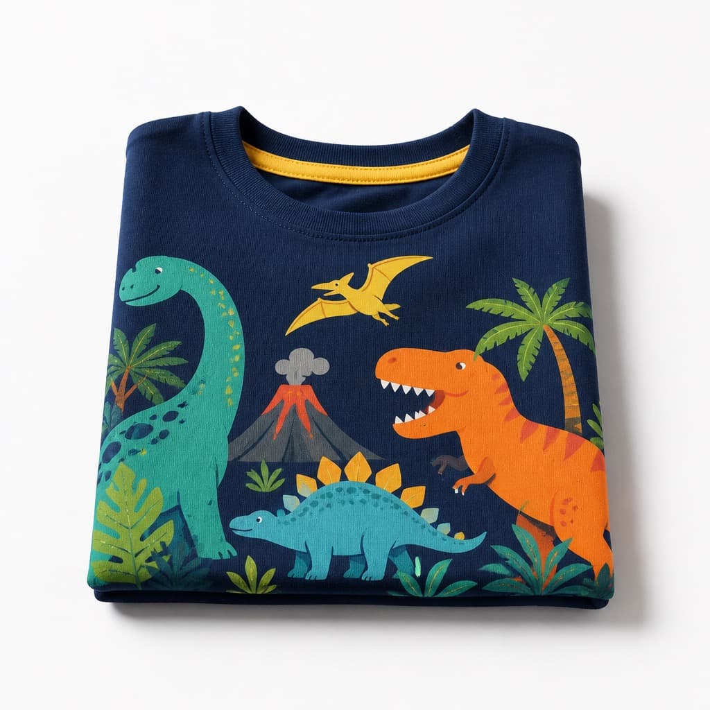 Camiseta básica de algodão